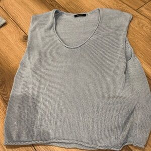 Light blue sweater vest